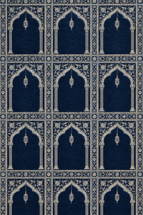 Cami halısı Mihrab Safir – Seccadeli desen